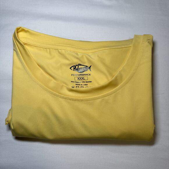 Palmyth Mens Yellow Performance T-Shirt XXXL Crab Beer Graphic Back Beach NWOT - Picture 7 of 7